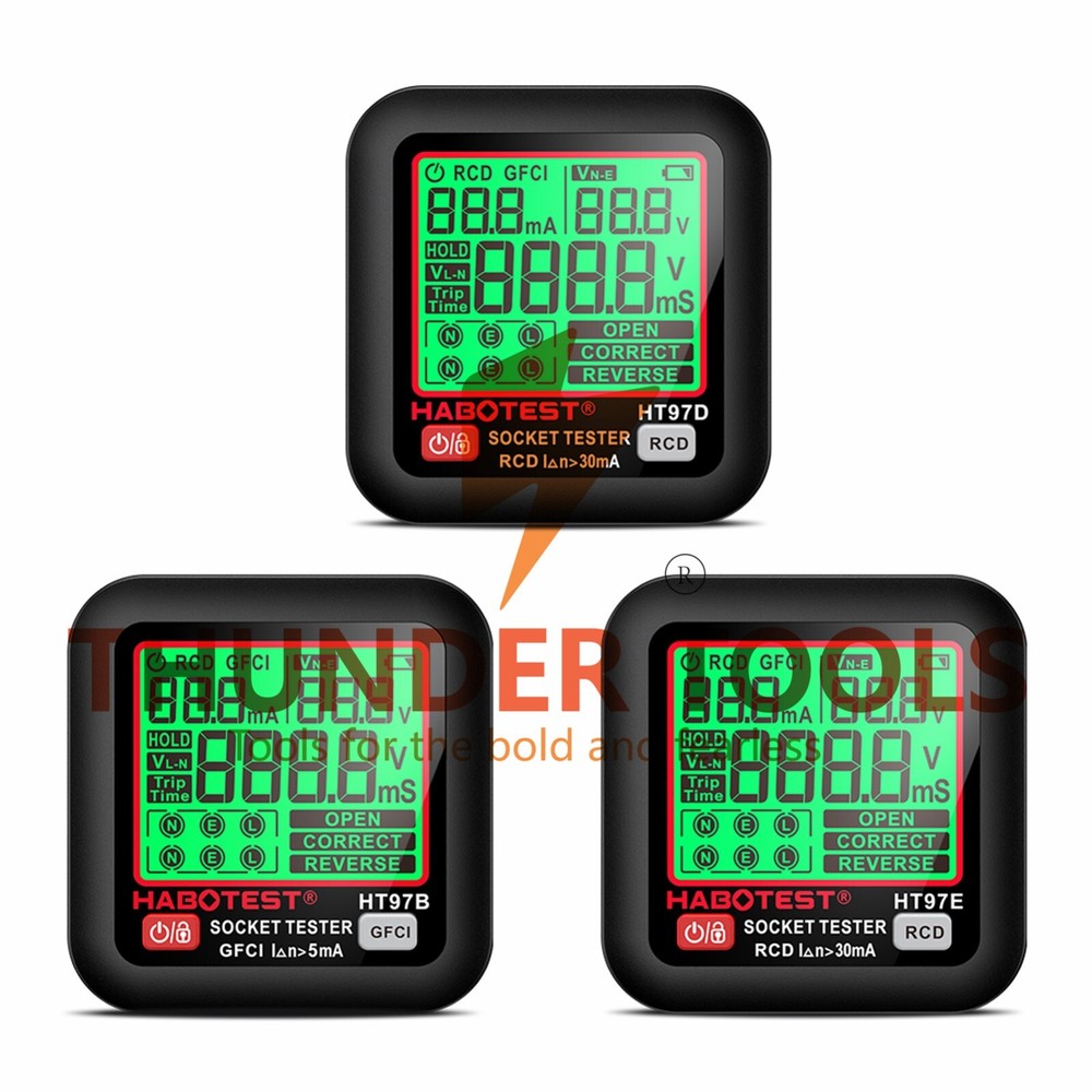 Thunder Tools HABOTEST HT97D Digital Socket Tester Voltage Test