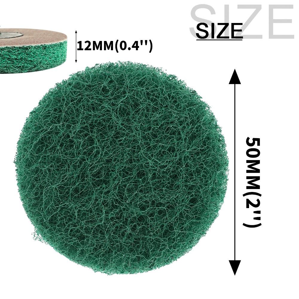 20Pcs 50mm 2'' Quick Change Scouring Conditioning Prep Disc With Holder Abrasive