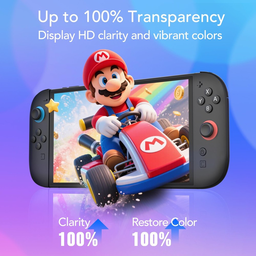 4 Pack Tempered Glass Screen Protector for 4 *Switch 2, Transparent