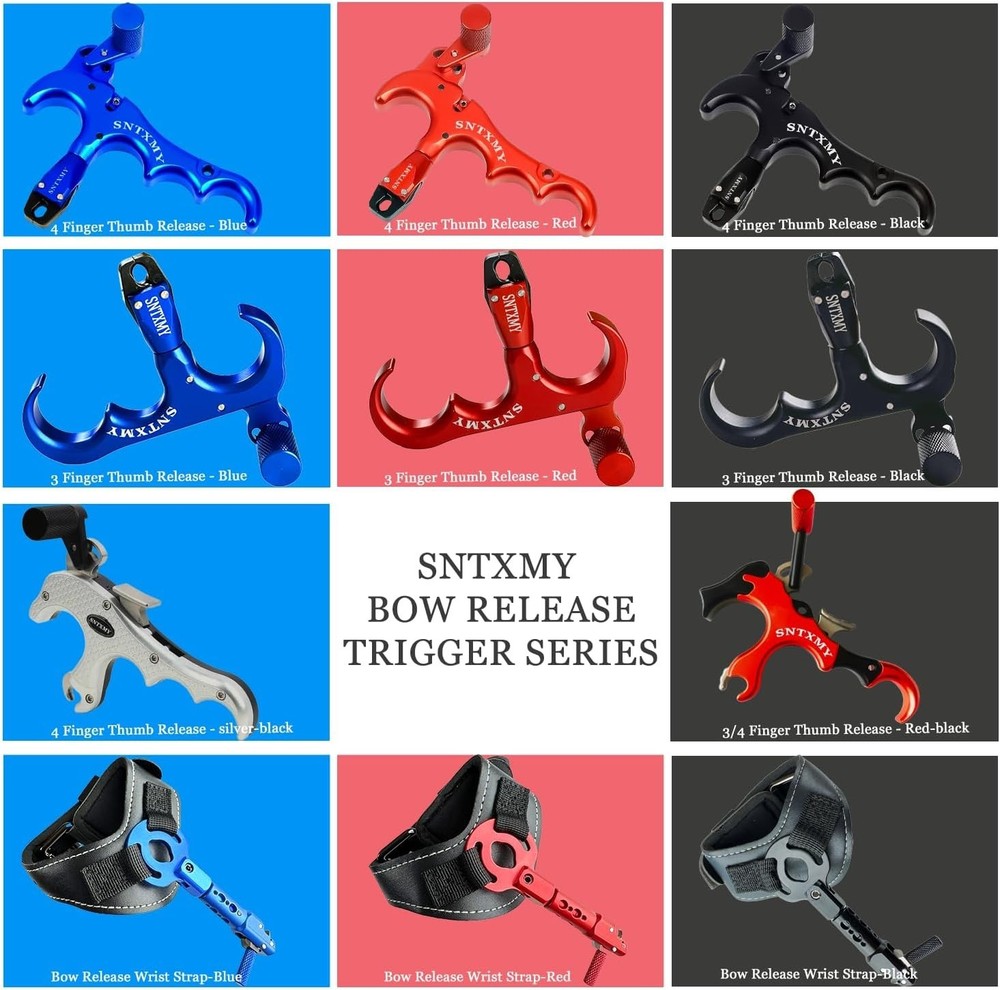 360° Rotatable Aluminum Thumb Release for Compound Bow - Adjustable Sensitivity