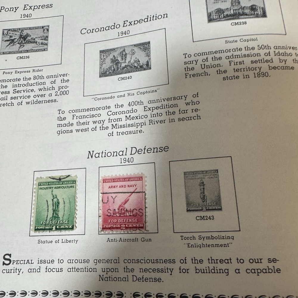 1963 Minkus United States Stamp Album- With Stamps Collectors Vintage