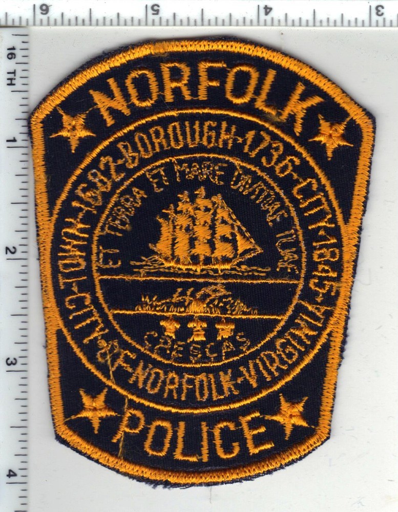 Norfolk Police (Virginia) 1st Issue Shoulder Patch