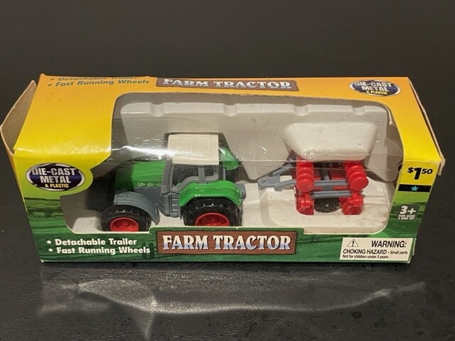 Dollar General Farm Tractor and Disk Playset; NIB