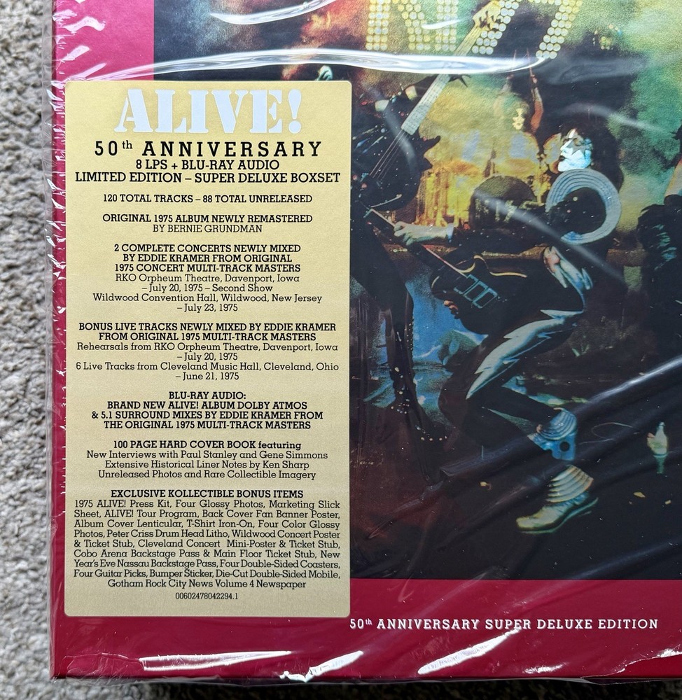 KISS ALIVE 50th Anniversary Super Deluxe EMPTY BOX ONLY G2U