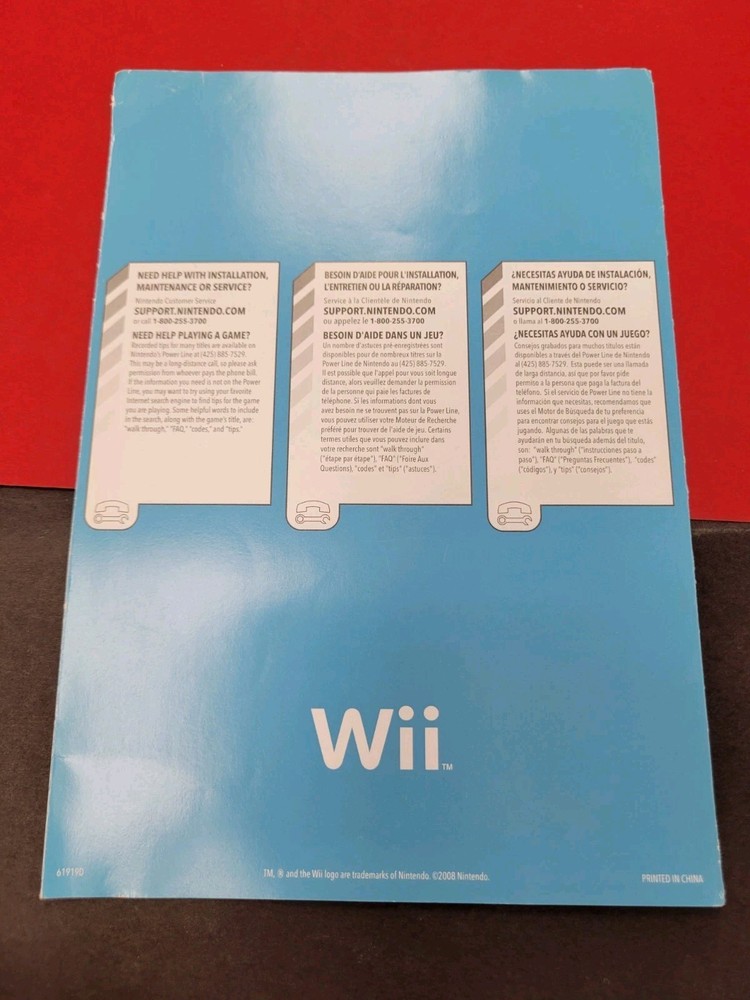 ¤ Wii Quick Setup Installation ¤ Manual Instruction Booklet Guide Authentic