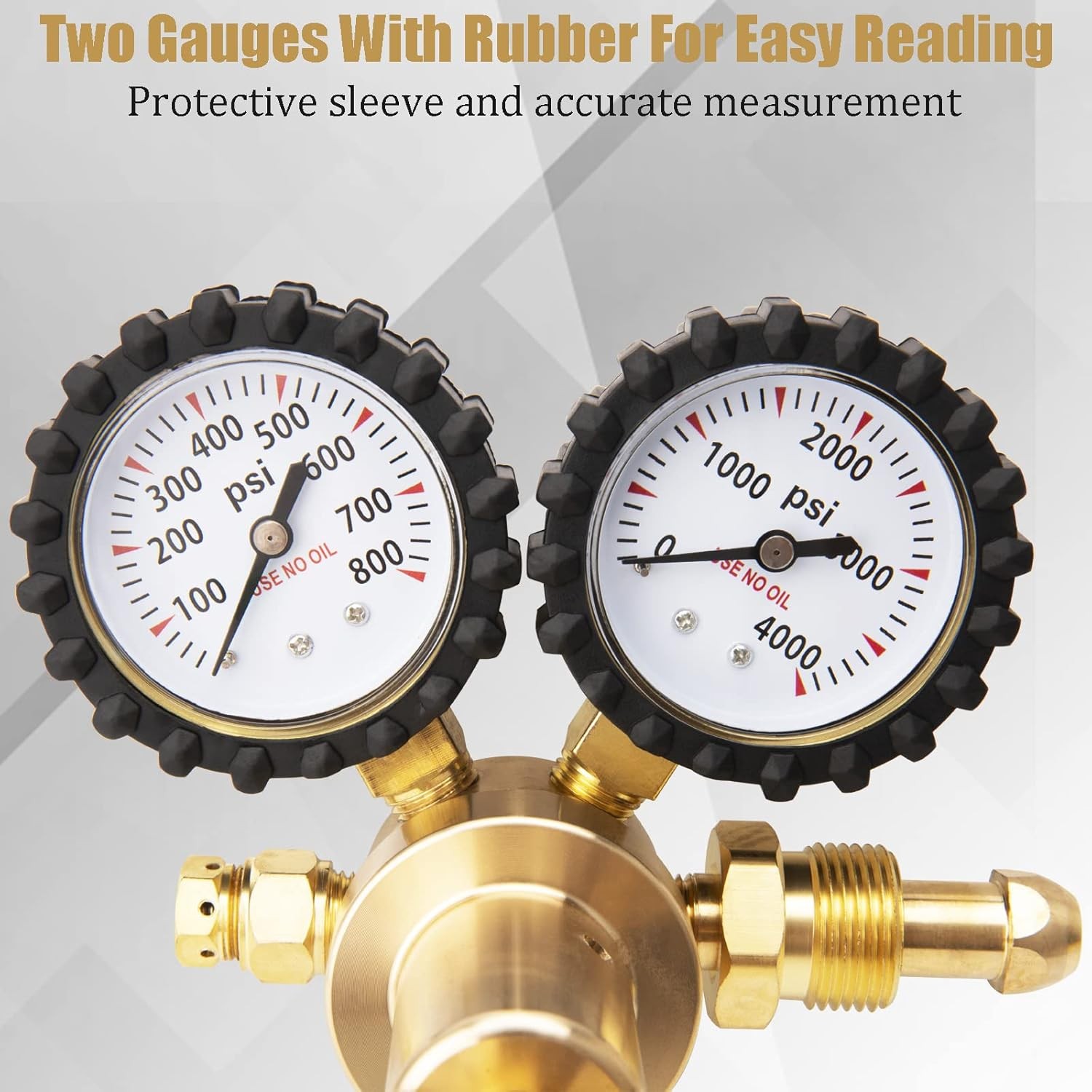 Nitrogen Gas Regulator 0-800 PSI Delivery Pressure with 80inch Hose CGA580 New