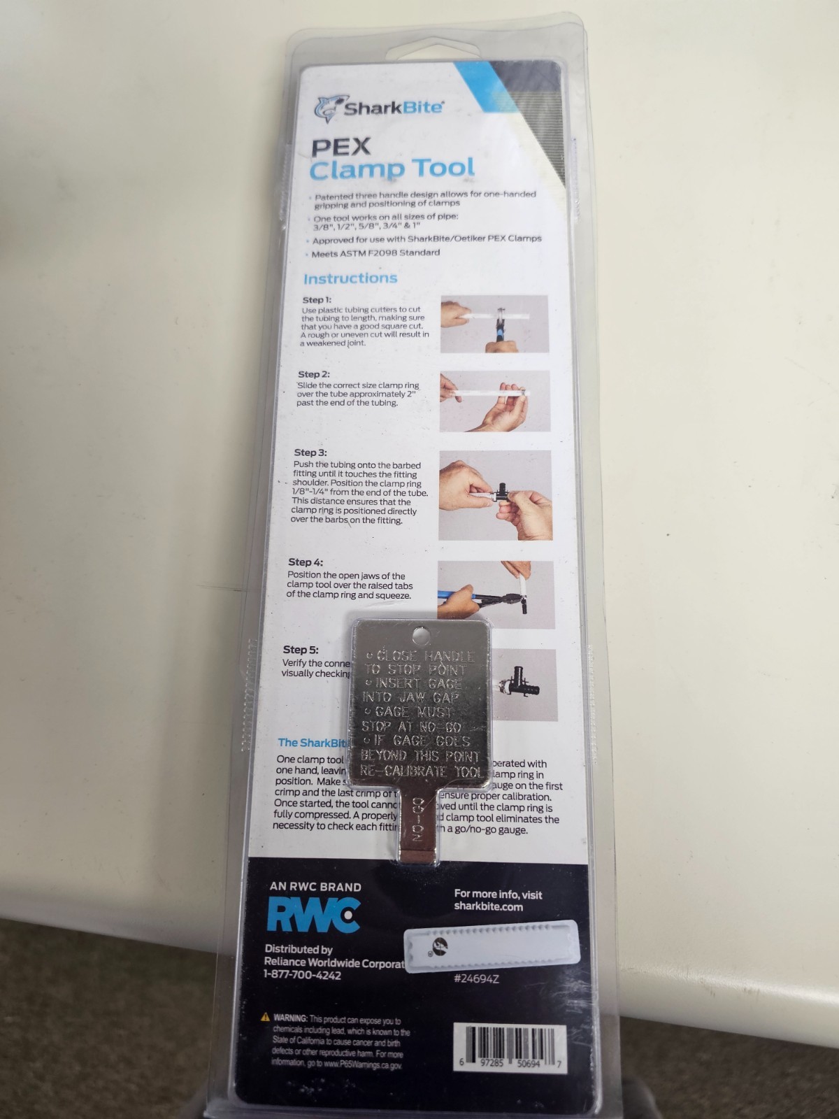 SharkBite Pex Clamp Tool 865895 NEW