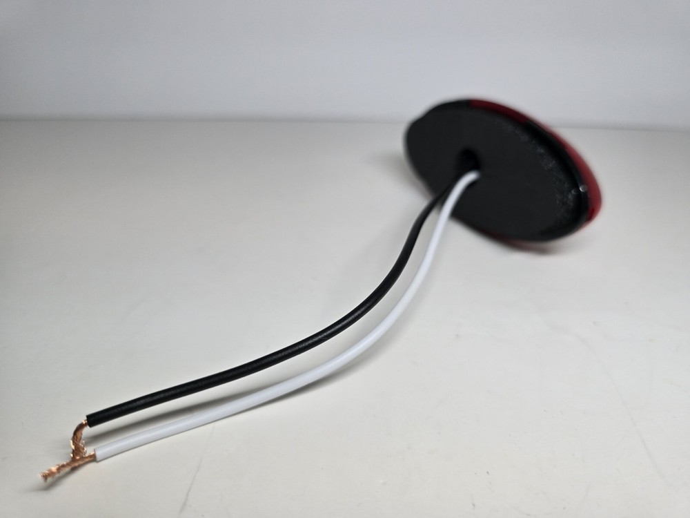 Optronics Oval LED Marker Light Red RV Single Diode Clearance