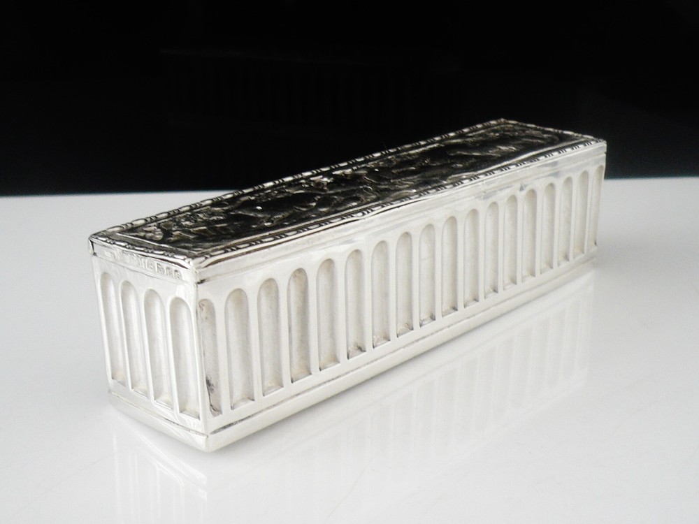 Attractive Sterling Silver Multi Purpose Box, Berthold Muller, Chester 1900