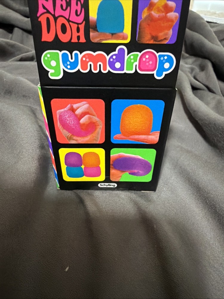 Needoh Gum Drop BLUE Squishy - New In Box