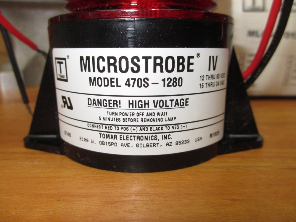 Tomar Electronics 470S-1280 *NEW* Red Flashing Light Signal Microstrobe