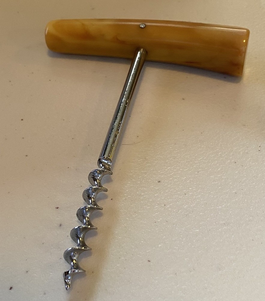 Vintage Butterscotch Bakelite Corkscrew