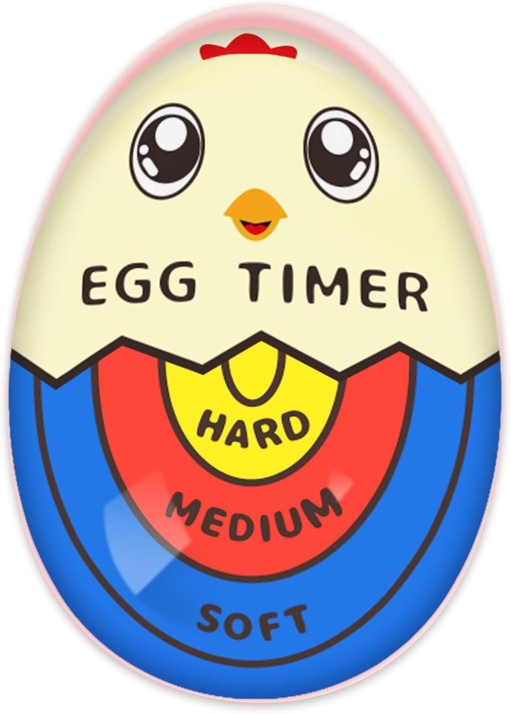 BPA-Free Tricolor Egg Timer for Precise Soft/Hard Boiled Eggs – Fun Kitchen Tool