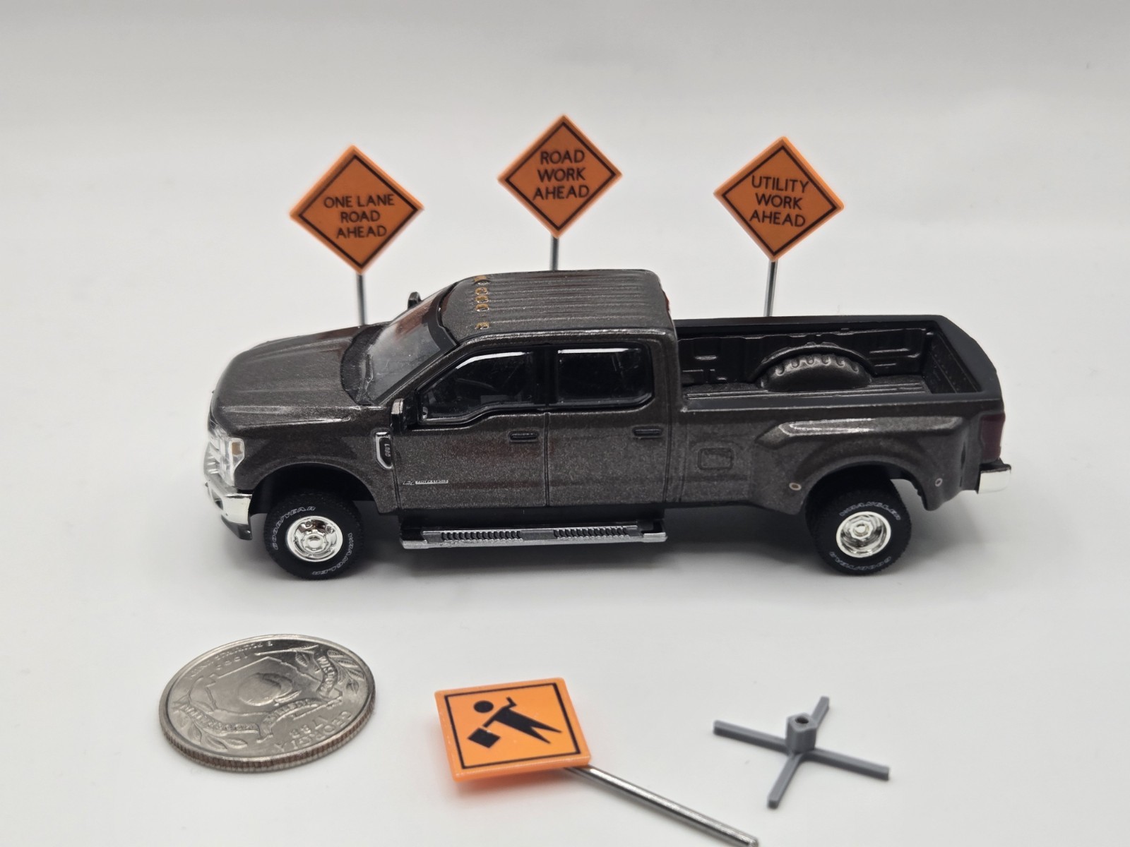 1/64 Scale Caution Work Ahead Signs *Set of 4*