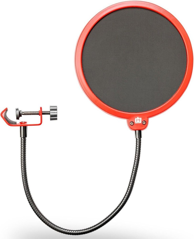 Deco Gear Universal Double Layer Pop Filter Microphone Wind Screen with Clip