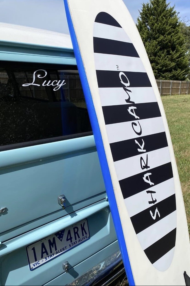 SHARKCAMO SURFBOARD-Bogie Board STICKERS