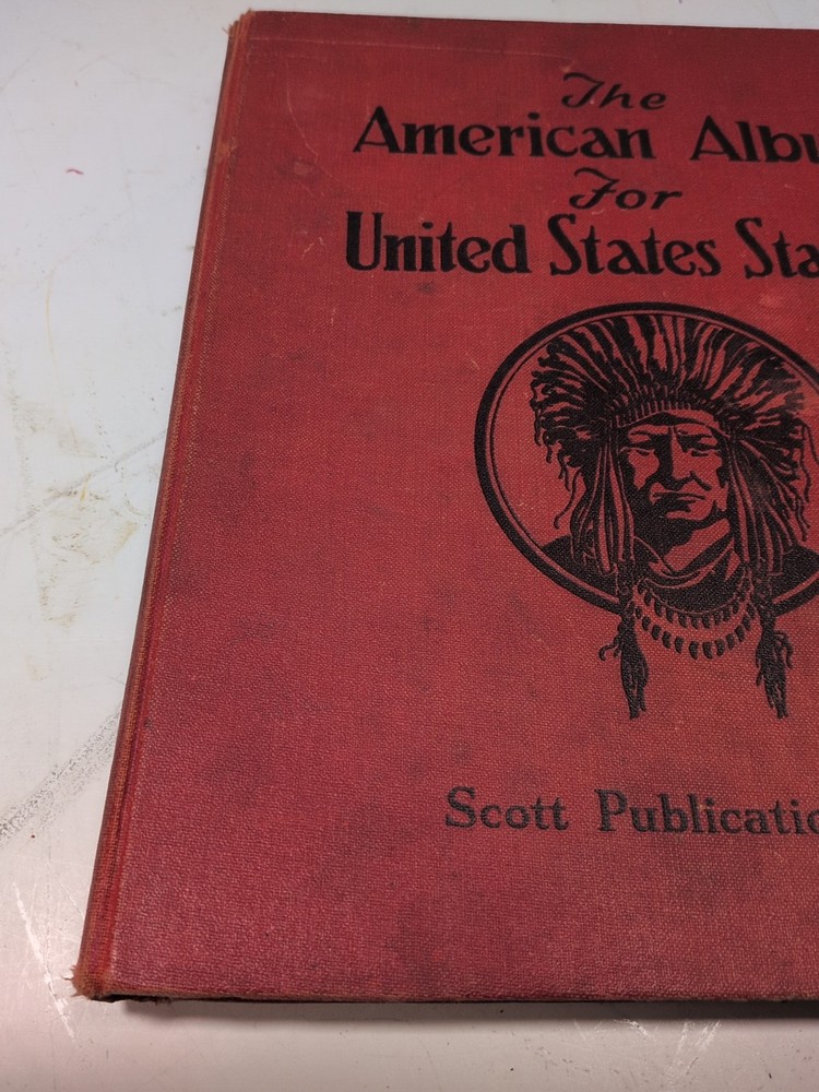 1943 The American Album For United States Stamps- Scott Stamp & Coin Co W Stamps