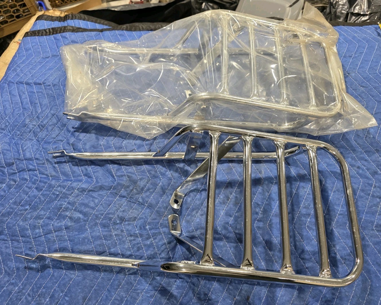 1971 1972 1973 NOS Honda CB350 CB CL 350 CL350 Chrome Rear Luggage Rack Carrier