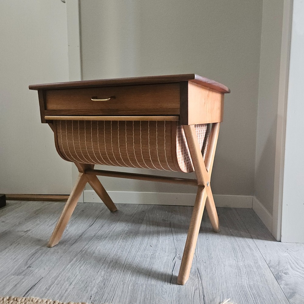 MID CENTURY Norwegian Sewing Table