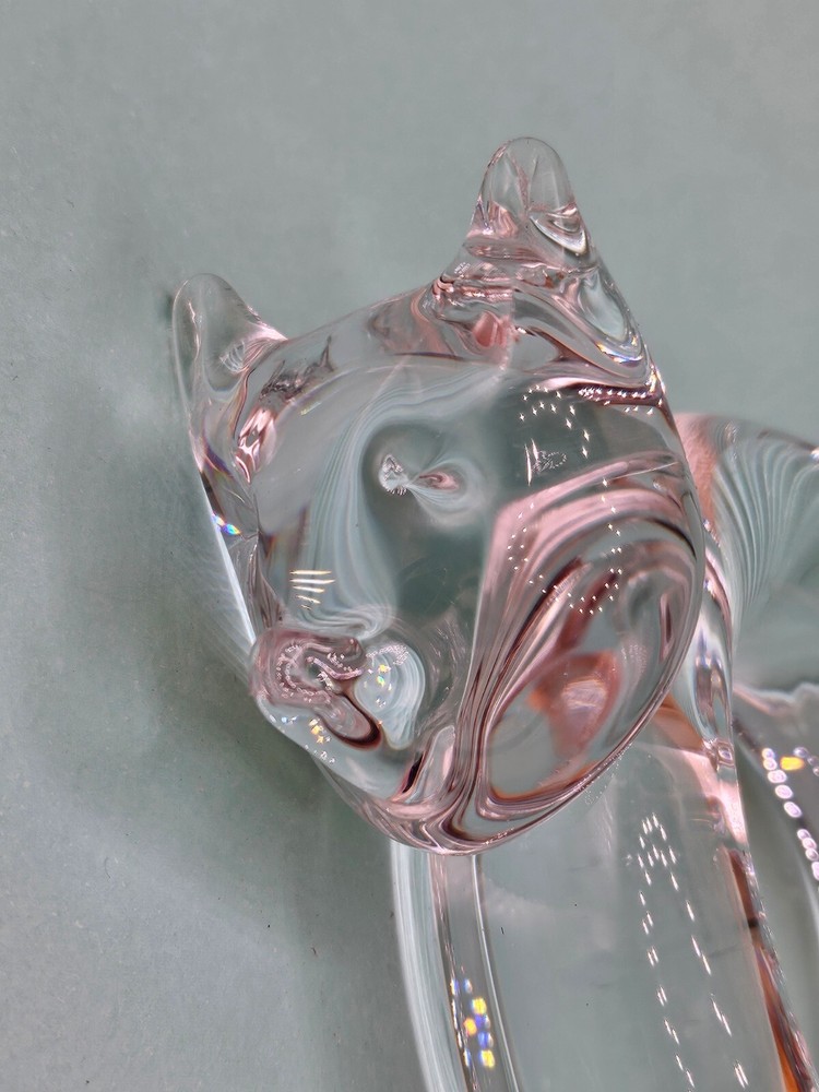 Crystal Cat in a Ring Shape Hand-made pristine condition