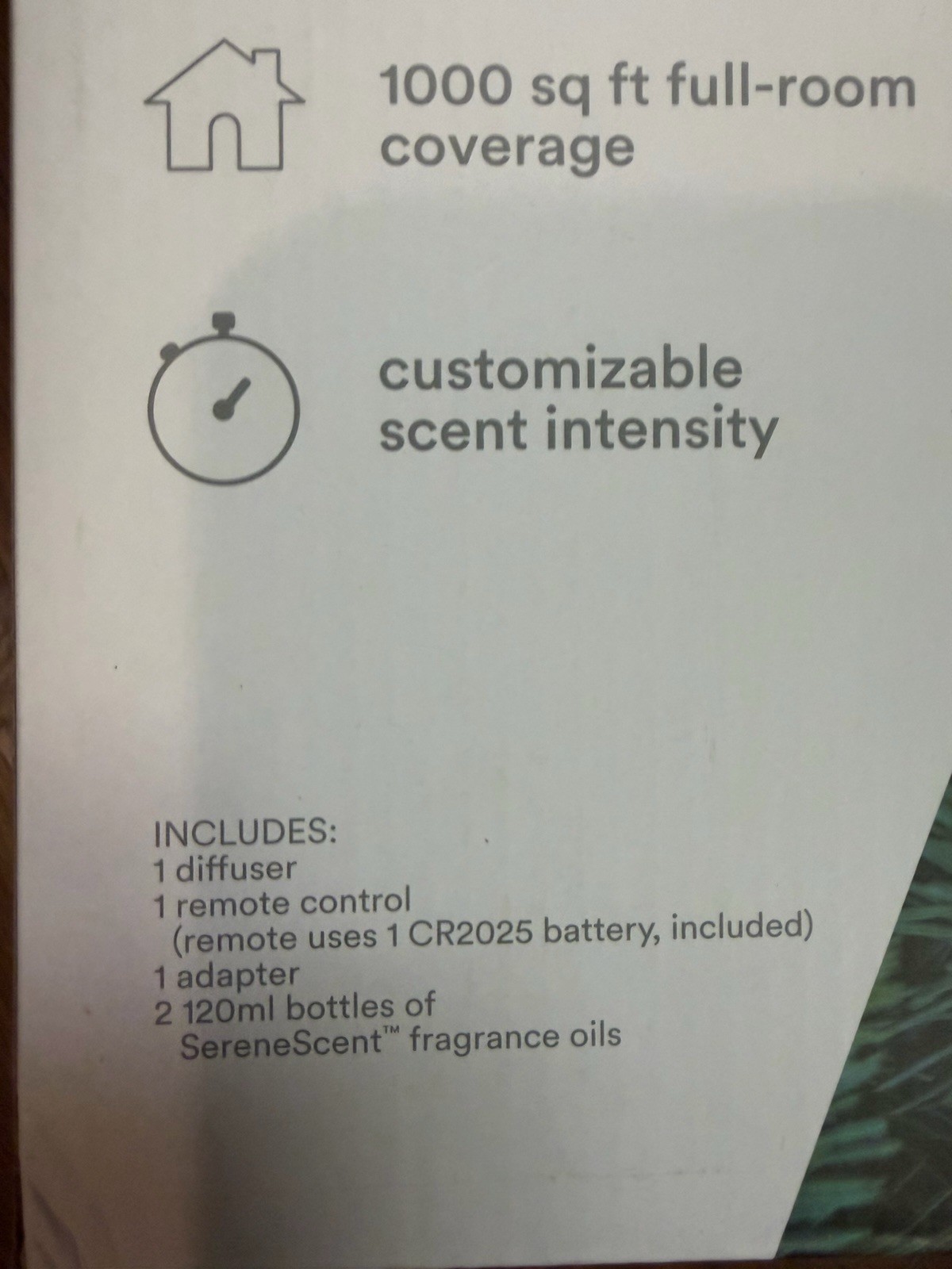 Homedics SereneScent Waterless Fragrance Diffuser + 2 Fragrance Bottles + Remote