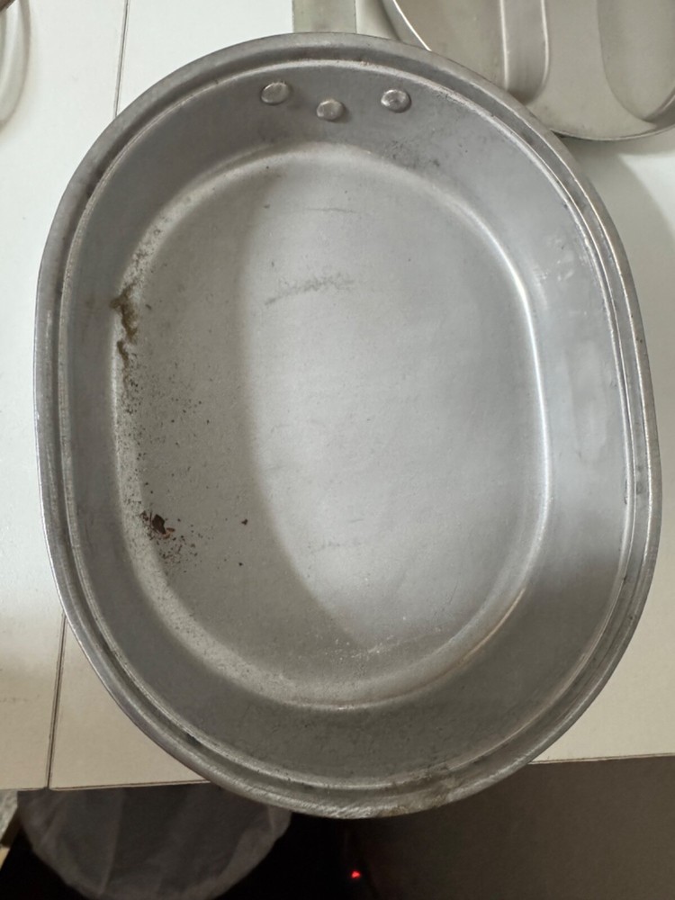 Vintage WWII US Navy MESS KIT w/Fork and Knife-DATED 1944