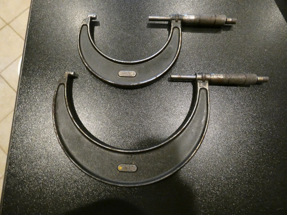CENTRAL TOOL OUTSIDE MICROMETER 3- 4" and 5-6"