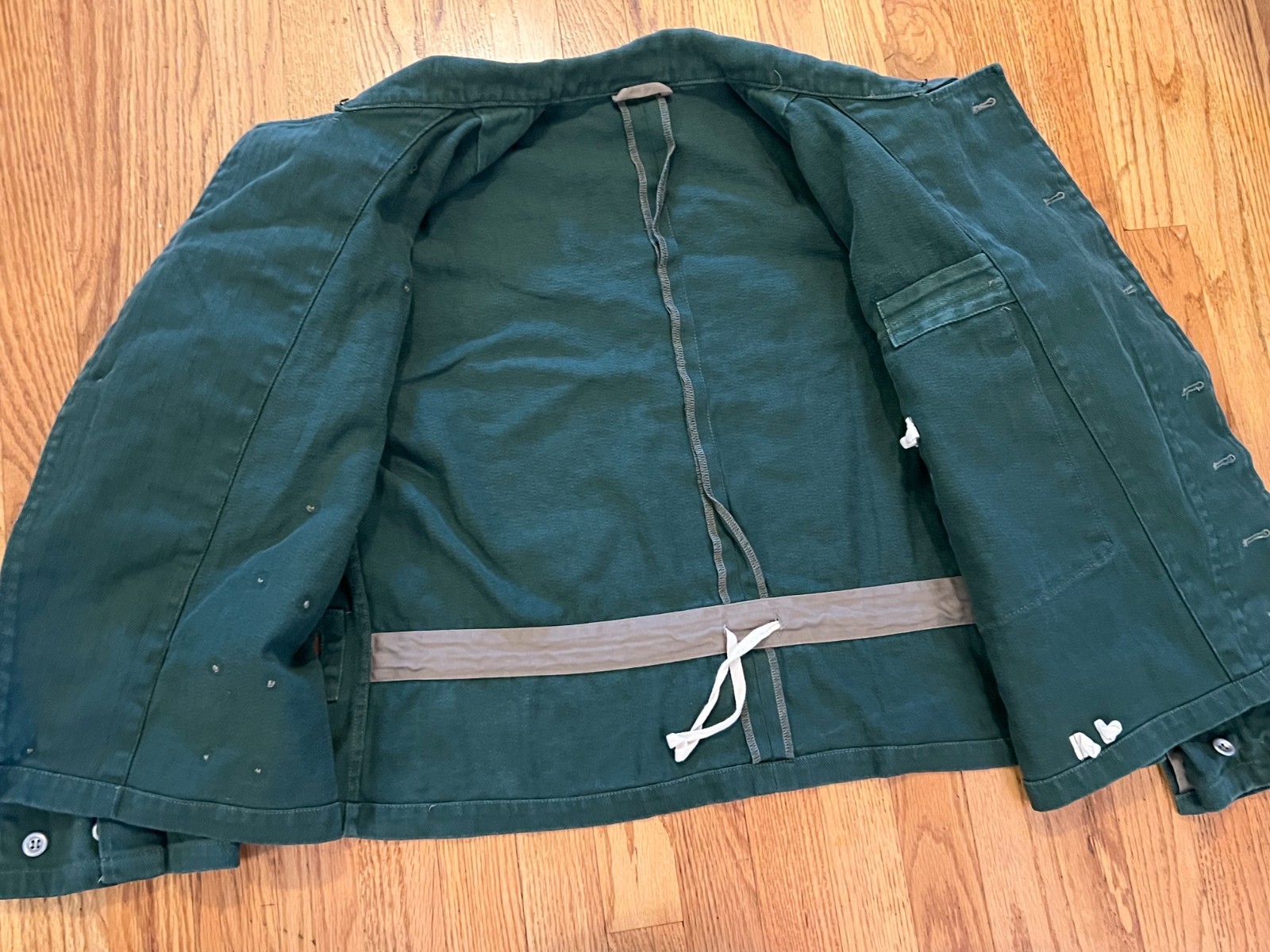 WWII German Heer Panzer Summer Wrap Large/XL Green Cotton Twill Reproduction?