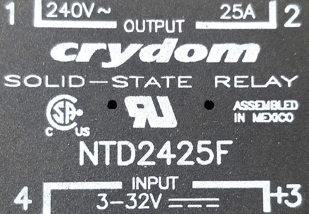 Crydom NTD2425F Solid State Relay Input 240V 25A Output 3-32V
