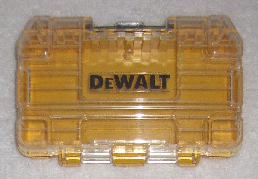 DEWALT TOUGH CASE SM BIT TIP STORAGE ORGANIZER STACKABLE INTERLOCKING EMPTY NEW
