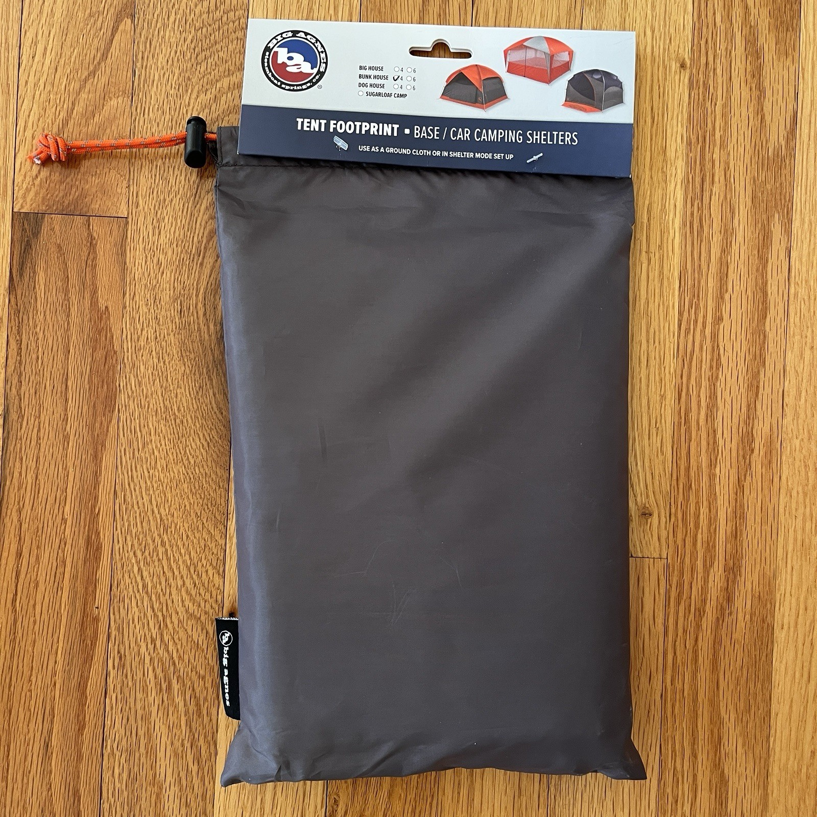 Big Agnes Bunk House Tent Footprint Base Camping Shelter Gray