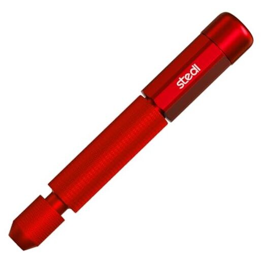 Manual Pin Vise Hand Drill, Model Hobby Making Tools, Red Handle (Handle Only)
