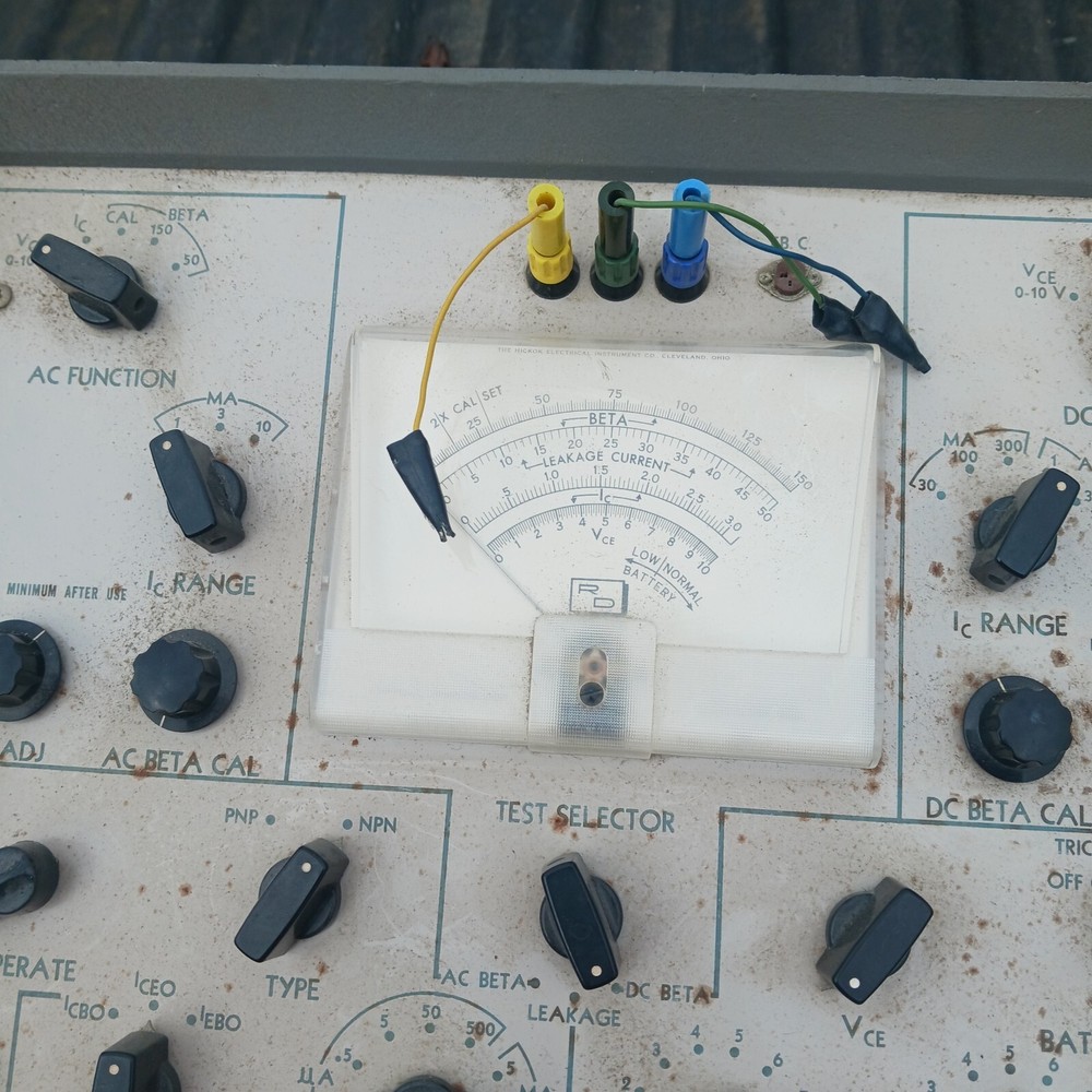 Vintage Hickok Model 1880 Transistor Tester Untested