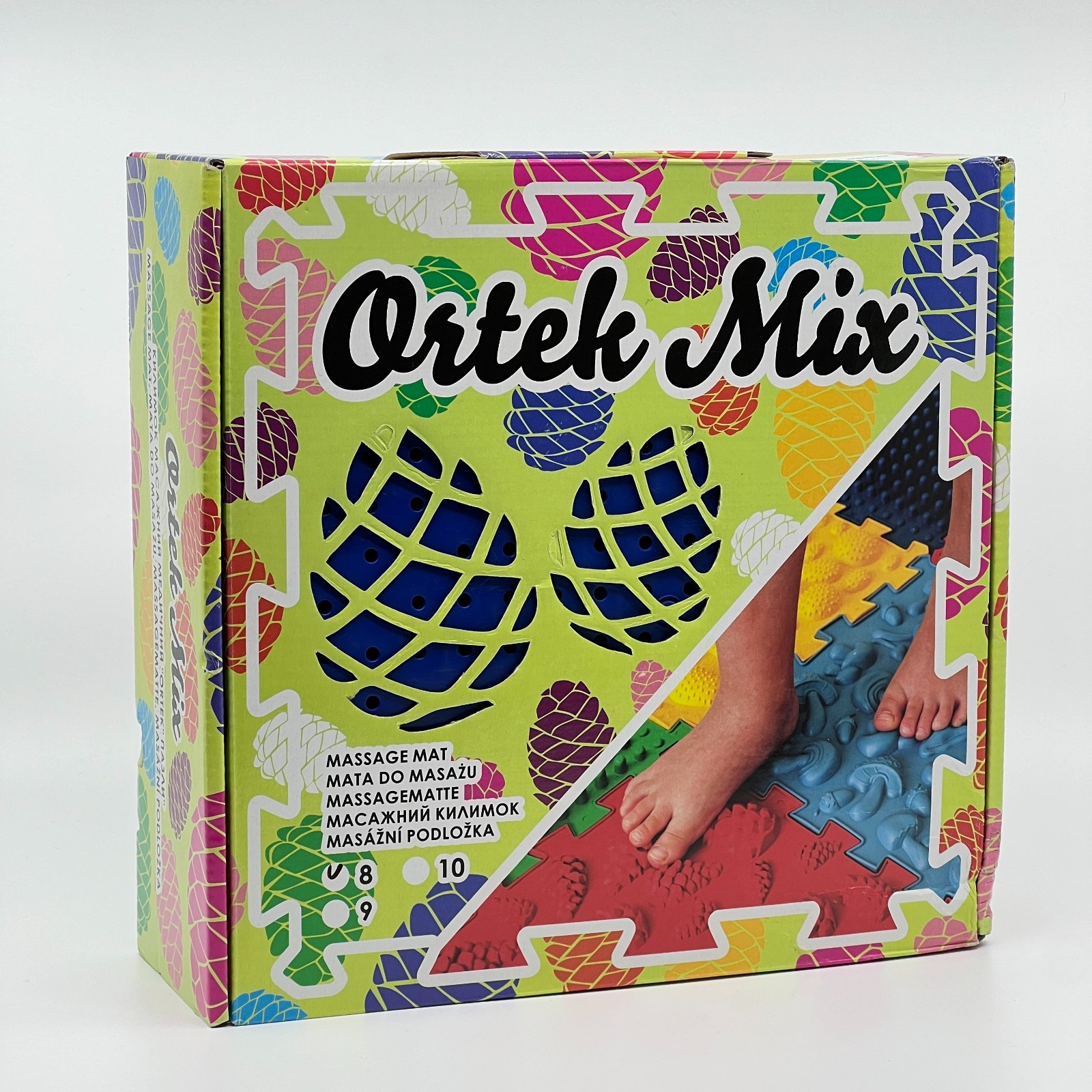 Ortek Sensory Foot Massage Puzzle Mat Set 8 Orthopedic Tiles Kids