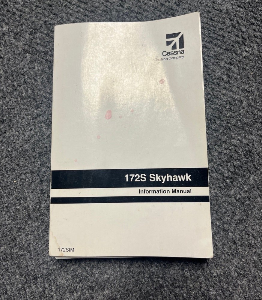 Cessna Aircraft Original 172S Skyhawk Information Owner's Operation Manual
