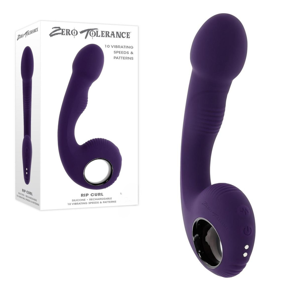 Vibrating Prostate Massager With Ringed Handle Rechargeable Silicone Vibrator
