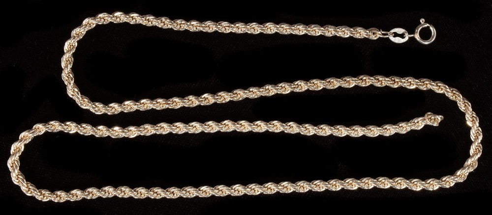 Sterling Silver Solid Rope Chain 18” 3mm NEW
