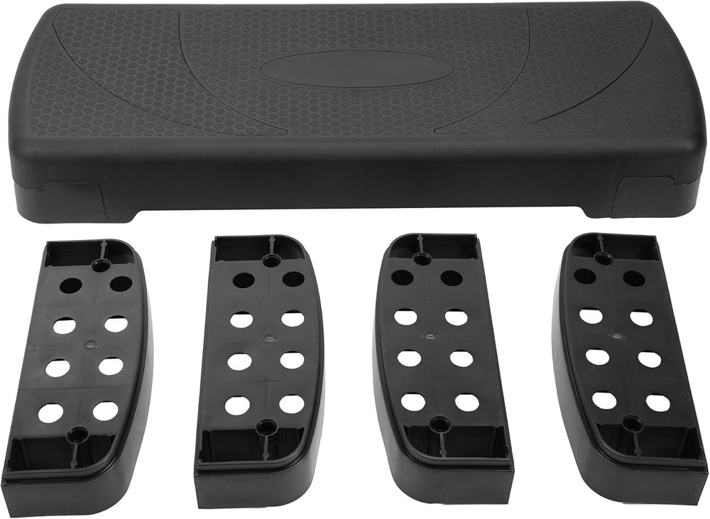 Aerobic Step Platform Trainer with Adjustable 3-Level Risers, 400 Pound Weight C