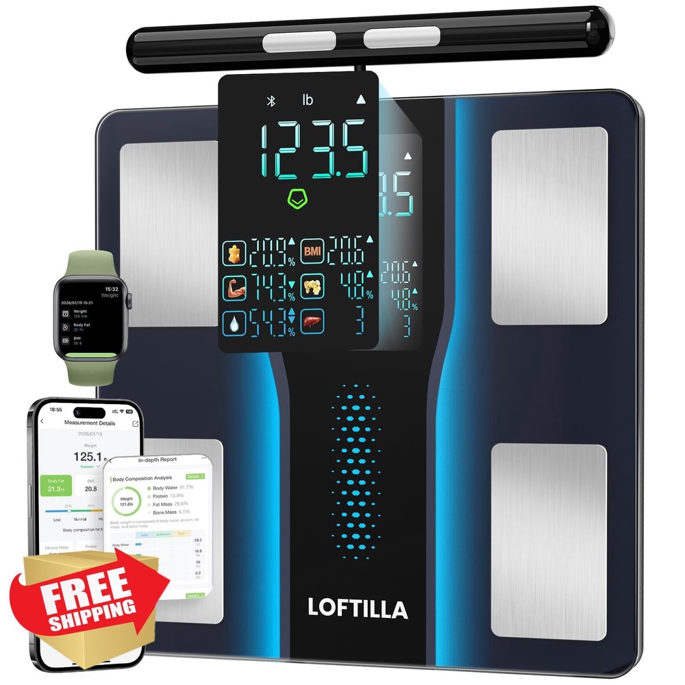 LOFTILLA Smart Body Fat Scale, Bluetooth BMI Tracker