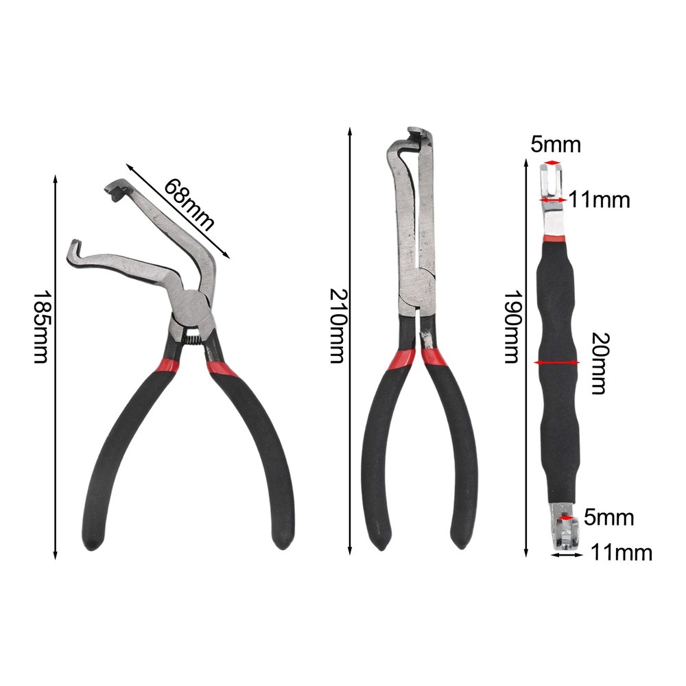 Conveniently Packaged 3PC Electrical Disconnect Pliers Set with Carry Bag