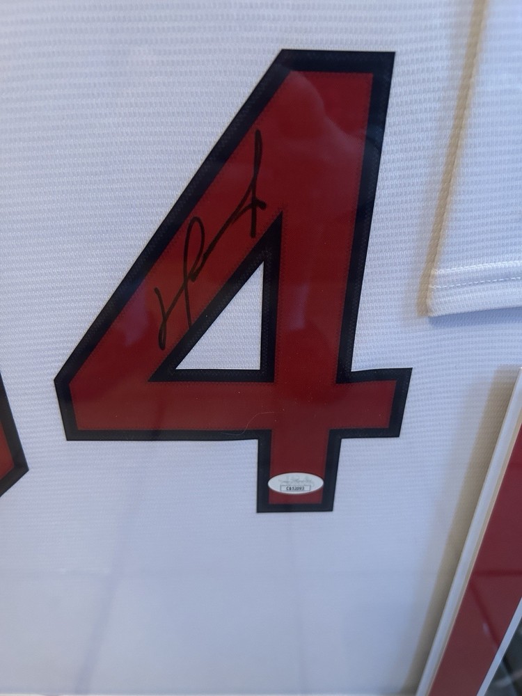 David Ortiz Autographed Signed Custom Framed Authentic Jersey JSA COA