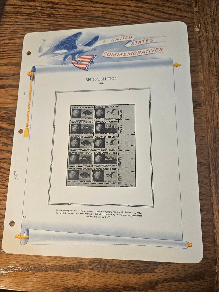 White Ace Binder Postage Stamps Of The United States Pages 233 thru 248