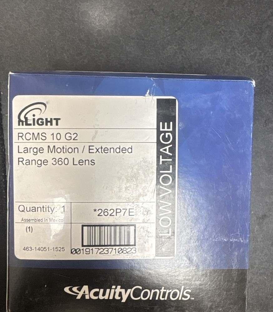 nLight RCMS 10 G2 Large Motion Extended Range 360° Sensor Lens Low Voltage