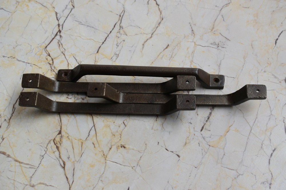 Rustic Vintage Cast Iron Barn Door Handle Cabinet Gate Handle Pull 4 Pcs