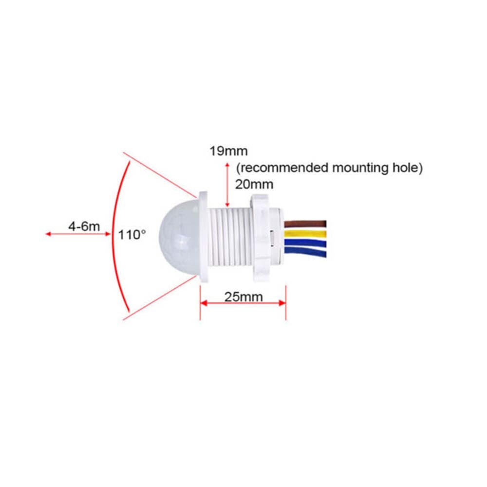 110V220V PIR Infrared Motion Sensor Detector Smart Switch Light Lamp Switch Auto
