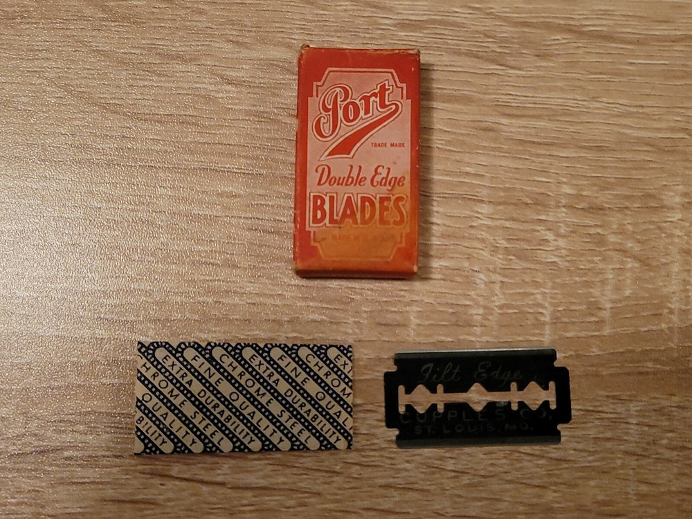 WW2 Port Double Edge Blades USA Steel