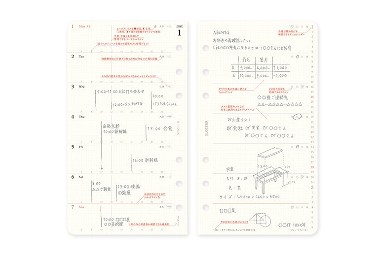 PLOTTER 002 Refill 2026 Edition Weekly Left Style Bible size