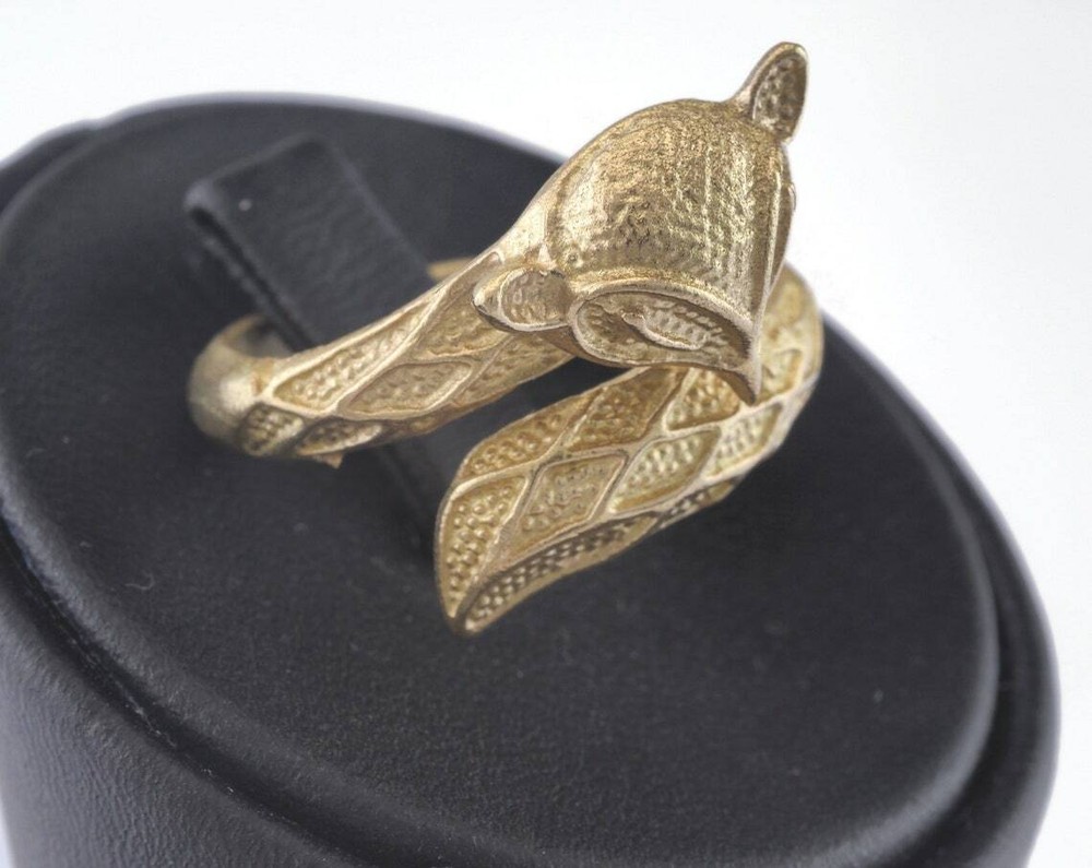 Fox Adjustable Ring Raw brass (17.5mm 7US inner size) 2726