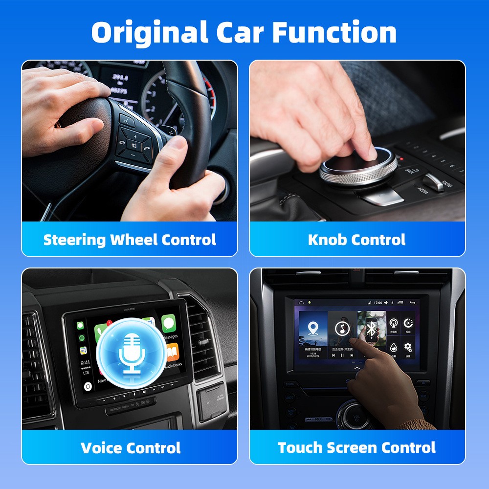 USB Wireless Carplay Adapter For iPhone Android Wireless Dongle Plug ＆ Play 2025