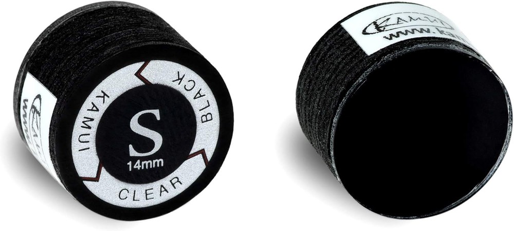 High Performance 14mm Black Laminated Cue Tip - Easy Installation & Playability